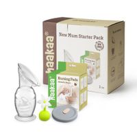 Set De Recolector Para Leche Materna Con Tapón De Flor - Haakaa