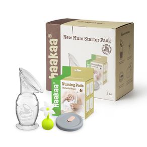 Set De Recolector Para Leche Materna Con Tapón De Flor - Haakaa
