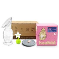 Set De Recolector Para Leche Materna Con Tapón De Flor - Haakaa