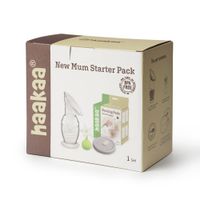 Set De Recolector Para Leche Materna Con Tapón De Flor - Haakaa