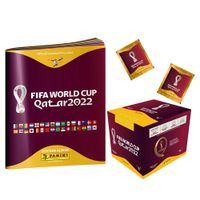 Album-Oficial-De-La-Copa-Mundial-FIFA-Qatar-2022--Pasta-Suave----Caja-De-104-Sobres---Panini-