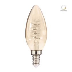 Bombilla Led Decorativa Torpedo Luz Cálida Base E12 De 3.8 W - Tecnolite
