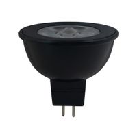 Bombillo Empotrable Led Luz Cálida Mr16 Negro 6 W - Tecnolite