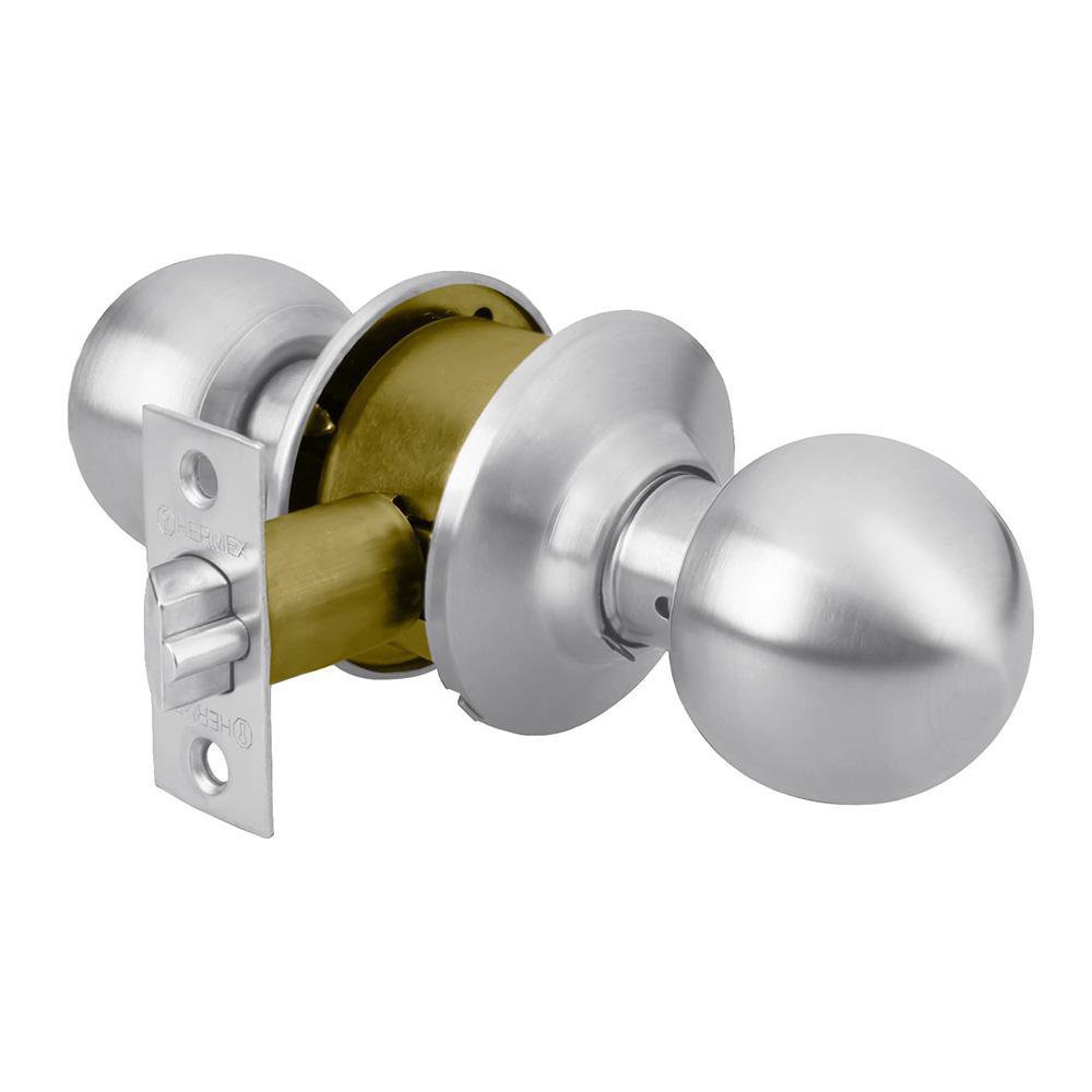 Cerradura Tipo Esfera Para Entrada Cromo Mate - Hermex