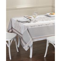 Mantel Rectangular Gris Y Beige - Varios Tamaños