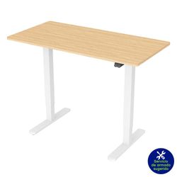 Escritorio De Altura Ajustable Eléctrico Blanco