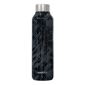 Botella Para Agua De Acero Inoxidable Negra 630 Ml - Quokka