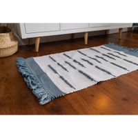 Alfombra Scarpa Blanca Y Gris 60X100 Cm - Livim Natural Home