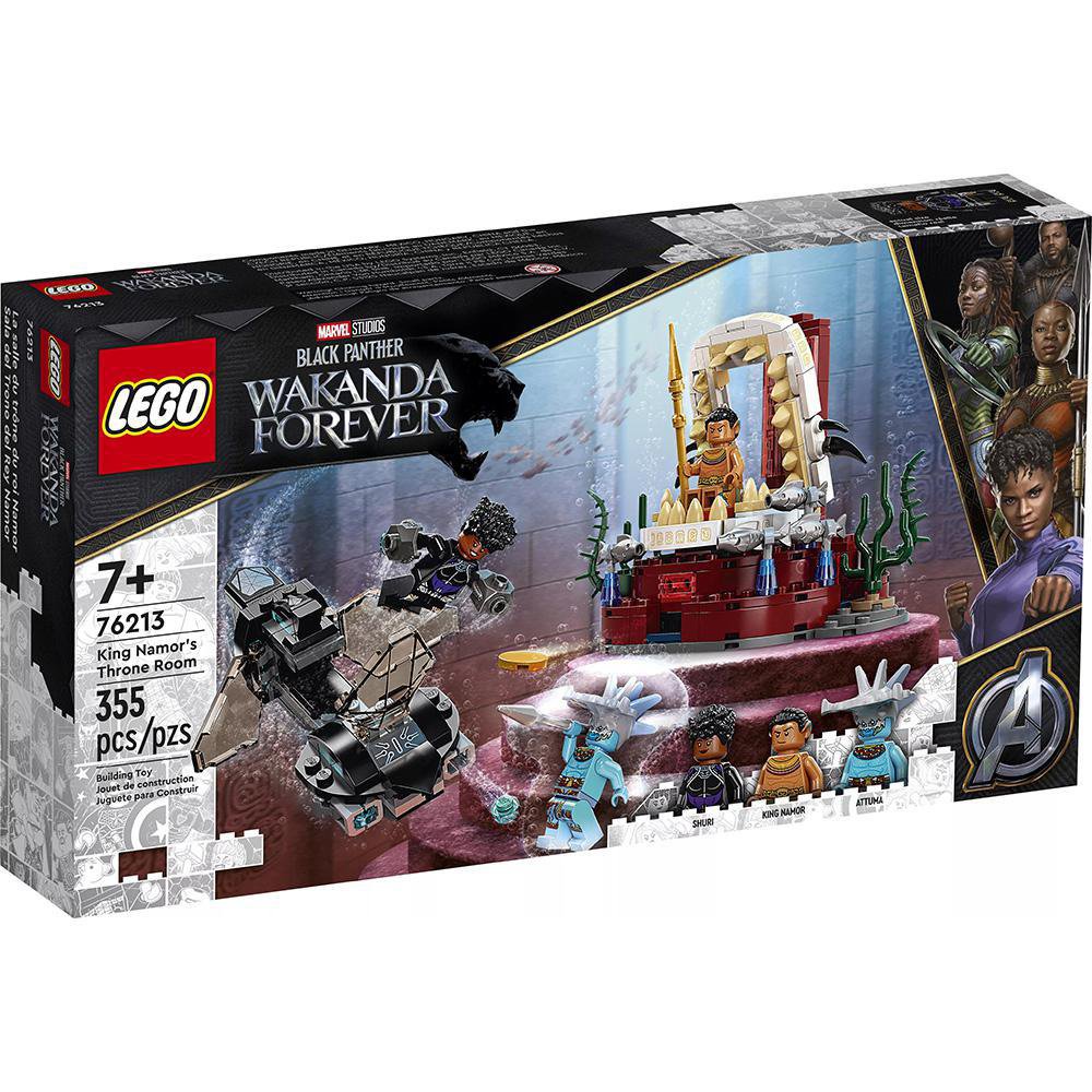 LEGO Marvel Black Panther Sala del Trono del Rey Namor #76213 de 355 Piezas