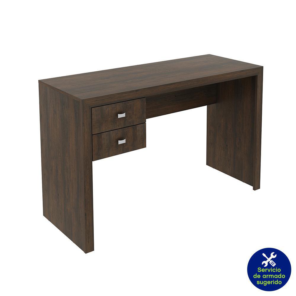 Escritorio Café con 2 Gavetas 117 x 46.5 x 74.5 cm