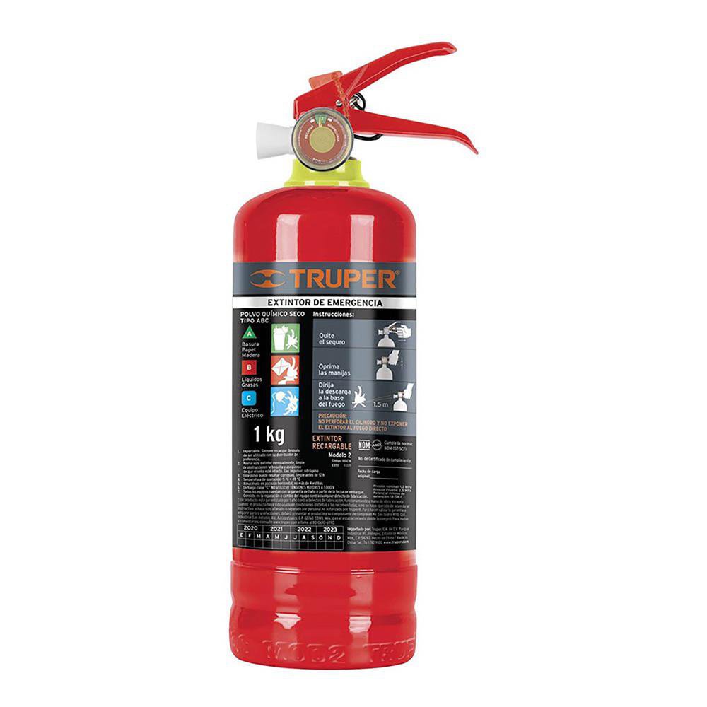 Extintor Portátil de Emergencia Tipo ABC de 1000 Gr