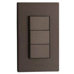 Interruptor Triple Sin Luz Piloto De 16A 125V - T&J