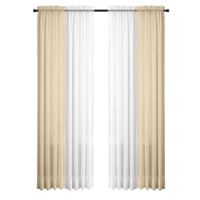 Set De 4 Cortinas Eggnog + Voile 71X213 Cm - Viva