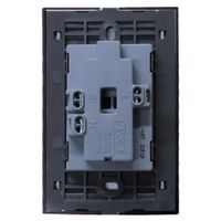 Tomacorriente Negro Doble Tr De 16A 125V - T&J