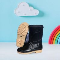 Bota Para Niños Negra Jardinera - Varias Tallas