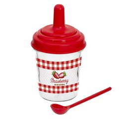 Frasco Para Jalea Rojo 10 oz  - Toscana