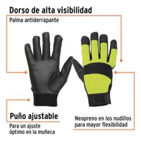 Guantes De Poliéster Negros Con Palma Recubierta Unitalla - Truper