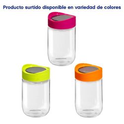 Frasco De Vidrio Con Tapa Colores Surtidos - Nordika