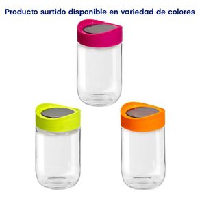 Frasco De Vidrio Con Tapa Colores Surtidos - Nordika