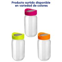 Frasco De Vidrio Con Tapa De 1000 Cc Colores Surtidos - Nordika