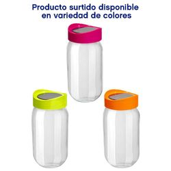 Frasco De Vidrio Con Tapa De 1000 Cc Colores Surtidos - Nordika