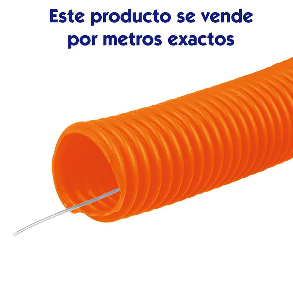 Tubería Flexible Corrugada de 1/2 Plg x 1 Metro