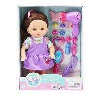 Set De Muñeca Con Accesorios Para El Cabello Diseños Surtidos - Gigo