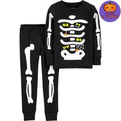 Set-De-2-Pzas-Para-Niña-Pijama-Y-Sueter-Esqueleto-Halloween---Eson-Trading-Varias-Tallas