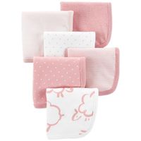 Set De Toallitas De Baño Para Niña Rosa 6 Pzas - Carter´s