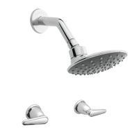 Grifería para Ducha Nogal Cromada 2 Manijas - Corona