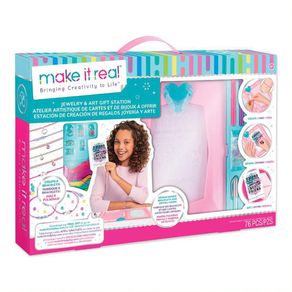 Set De Estación De Creación De Regalos Joyería Y Arte 76 Pzas - Make It Real