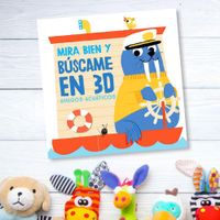 Libro En 3D Mira Bien Y Búscame Amigos Acuáticos - Yoyo Books