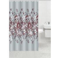 Set De Cortina + Alfombra Para Baño 14 Pzas - Viva Varios Colores