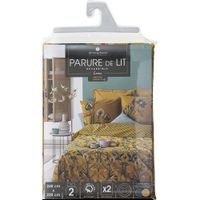 Duvet Ocre Floreado Queen - Atmosphera Createur Dinterieur