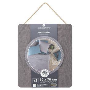 Funda De Almohada Gris 50X70 Cm - Atmosphera, Créateur D'intérieur