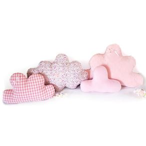 Set De 4 Almohadas Rosadas Diseño De Nube