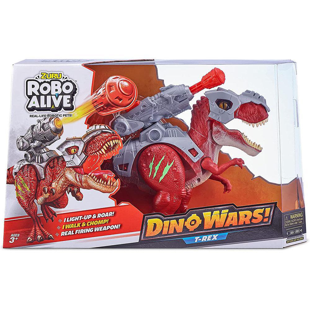 Dinosaurio Robo Alive Dino Wars T-Rex con Luz Sonido y Lanzador Dinosaurio Robo Alive Dino Wars T-Rex con Luz, Sonido y Acción