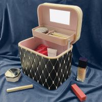 Caja Organizadora Para Maquillaje Negra - Viva