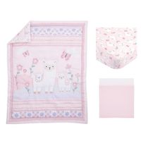 Set De Cuna Diseño Dulce Llama 3 Pzas - Little Love By Nojo