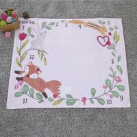 Manta Meses Del Bebe Animales Del Bosque - Little Love By Nojo