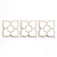 Set 3 Espejos Decorativos Diseños Flor 73.5x26x2 Cm - Viva
