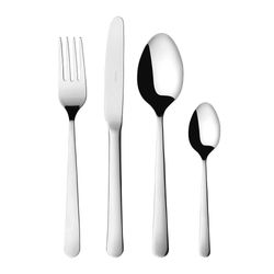 Set De 16 Cubiertos Oslo De Acero Inoxidable Plateados - Herdmar