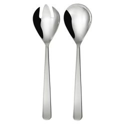 Set De 2 Cubiertos Para Ensalada Oslo Plateados - Herdmar