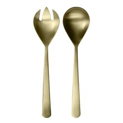 Set De 2 Cubiertos Para Ensalada Oslo Champagne - Herdmar