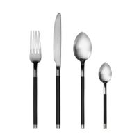 Set De 24 Cubiertos Vogue De Acero Inoxidable Plateados - Herdmar