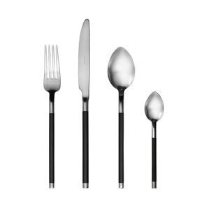Set De 24 Cubiertos Vogue De Acero Inoxidable Plateados - Herdmar