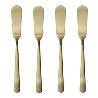 Set De 4 Cuchillos Para Mantequilla Oslo Champagne - Herdmar