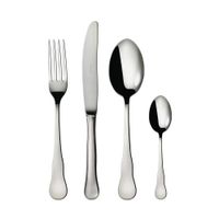 Set De 24 Cubiertos Plyke De Acero Inoxidable Plateados - Herdmar
