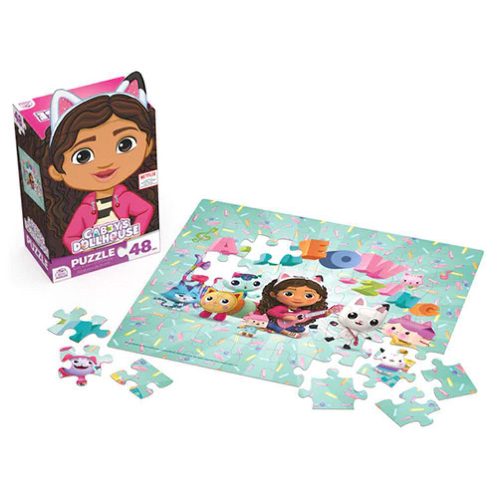 Rompecabezas Gabby's Dollhouse de 48 Piezas Set de Juego Casa de Muñecas Gabby's Doll Hous…