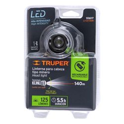 Linterna De Cabeza A Baterías Led De 125 Lm - Truper